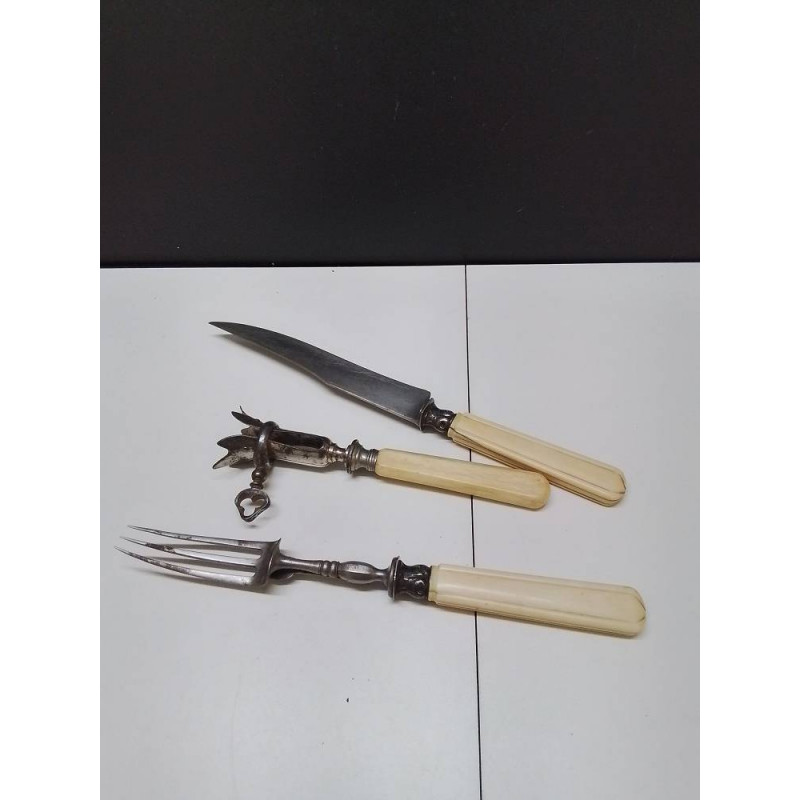 LOT COUVERT ANCIEN BLANC