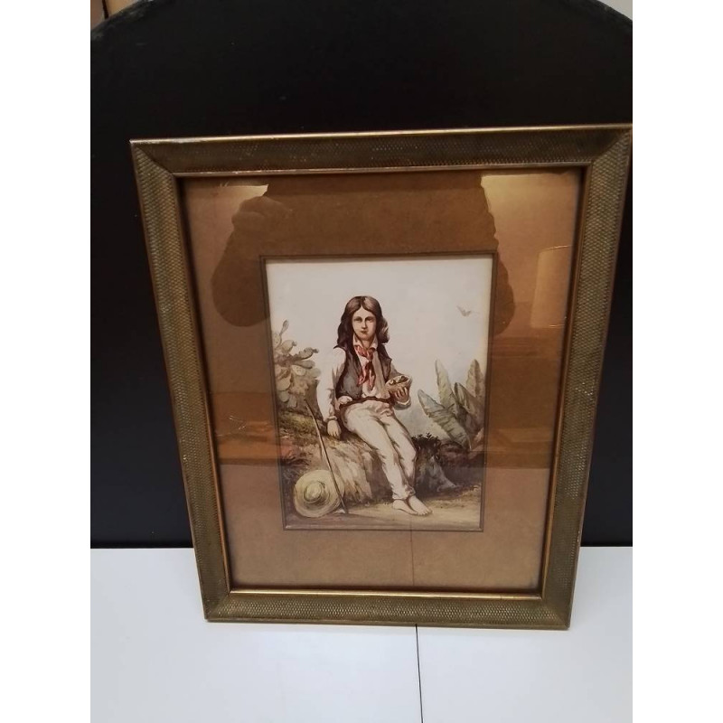 REPRODUCTION D’APRES DELACROIX AQUARELLE PETIT GARCON