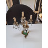 GIRANDOLE LAMPE EN BRONZE ET PAMPILLES