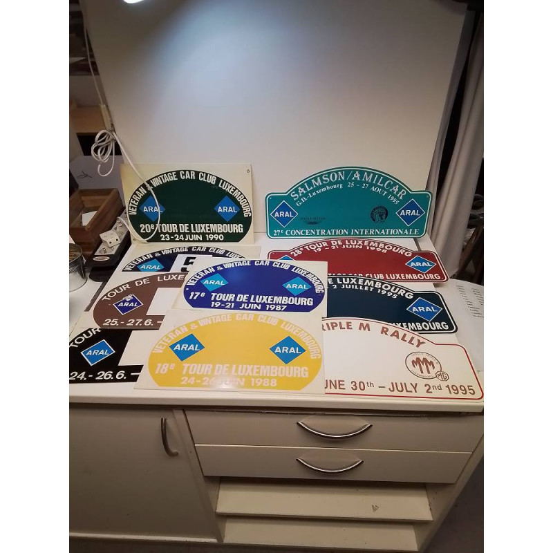 LOT DE PLAQUES TOUR DE LUXEMBOURG 