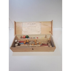 JEU DE CROQUET ANCIEN 