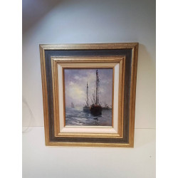 HUILE SUR PANNEAU LES...