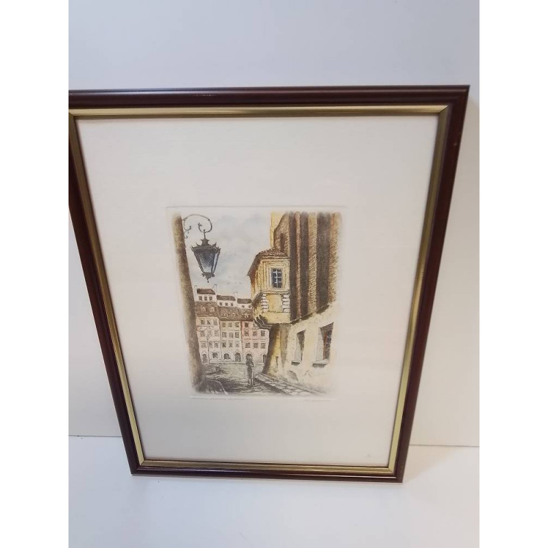 LITHOGRAPHIE RUELLE SIGNÉE 