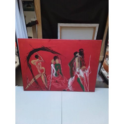 PEINTURE SUR TOILE SIGNEE...