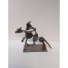 STATUETTE METAL COW BOY