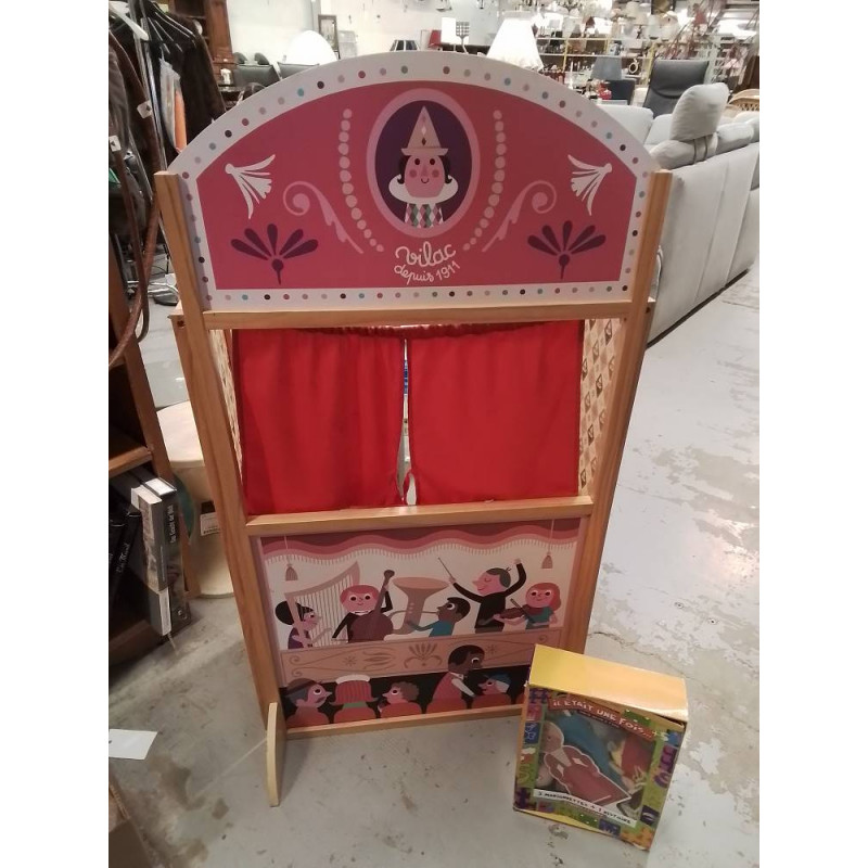 THÉÂTRE DE MARIONNETTES VILAC + ACCESSOIRES 