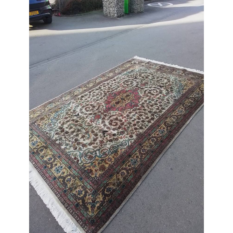 TAPIS INDIEN LAINE ET SOIE 300X195