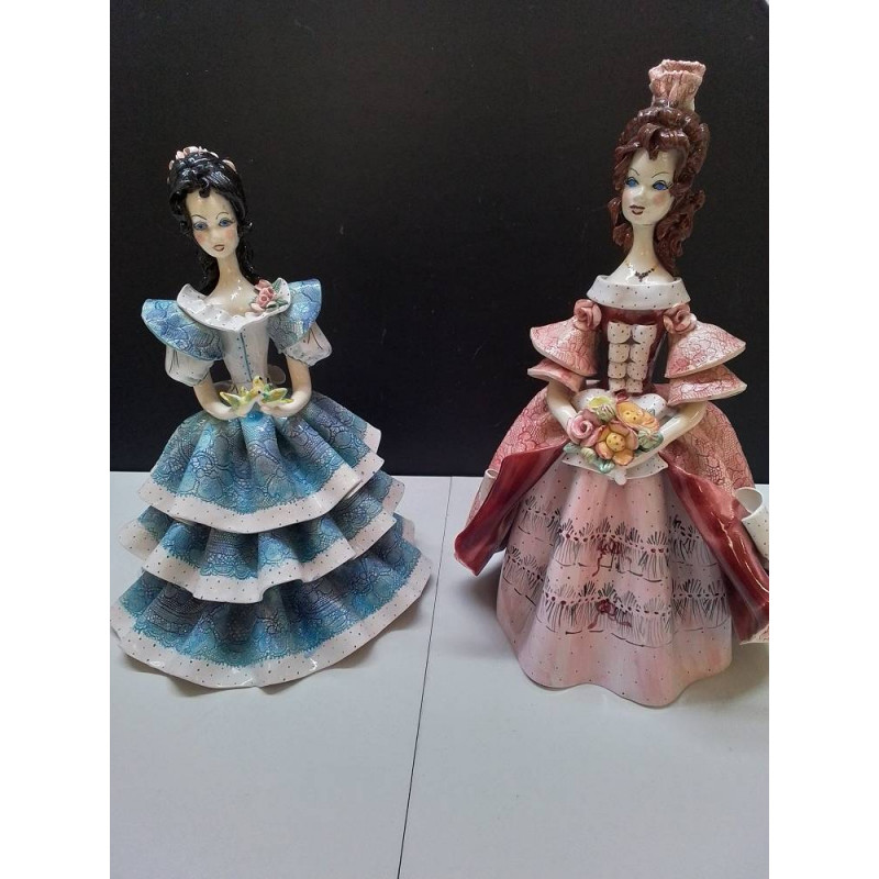 STATUETTE PORCELAINE SIGNÉE LA PIECE 