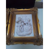 CADRE RELIEF STYLE ROCOCO EN BISCUIT DE CHEZ MEISSEN 