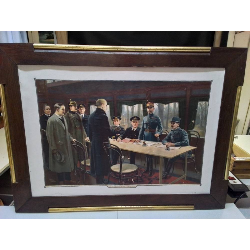 CADRE SIGNATURE DE L\'ARMISTICE DU 11 NOVEMBRE 1918