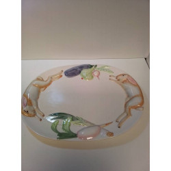 PLAT PORCELAINE DECO LAPINS 