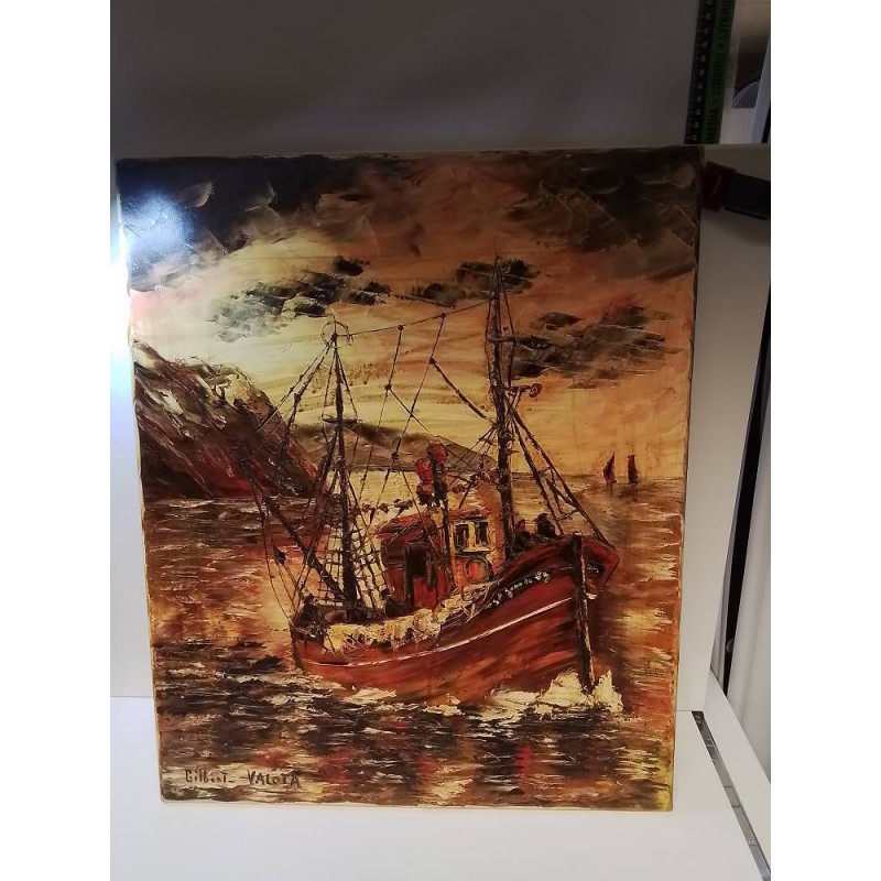 HUILE SUR TOILE SIGNEE GILBERT VALOTA
