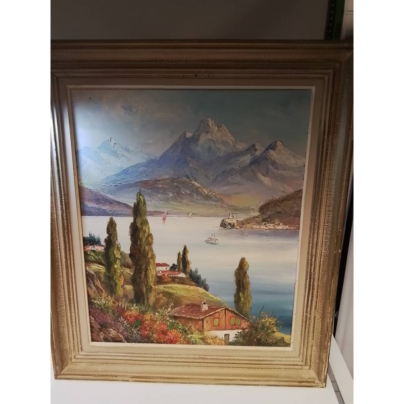 HUILE SUR TOILE SIGNEE BELLIZIO 