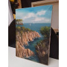 HUILE SUR TOILE DECOR CÔTIER 