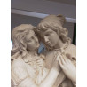 SCULPTURE ALBATRE ROMEO ET JULIETTE 70CM