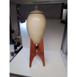 VINAIGRIER EN PORCELAINE JAUNE