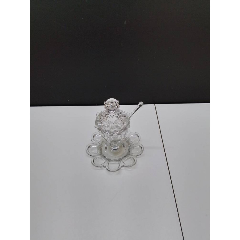 POT A CONDIMENTS CRYSTAL EN L’ETAT