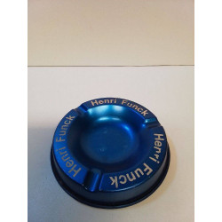 CENDRIER EN MÉTAL BLEU...