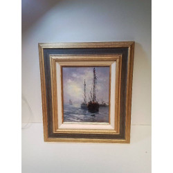 HUILE SUR PANNEAU LES...