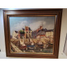 HUILE SUR TOILE VOILIERS SIGNÉE 