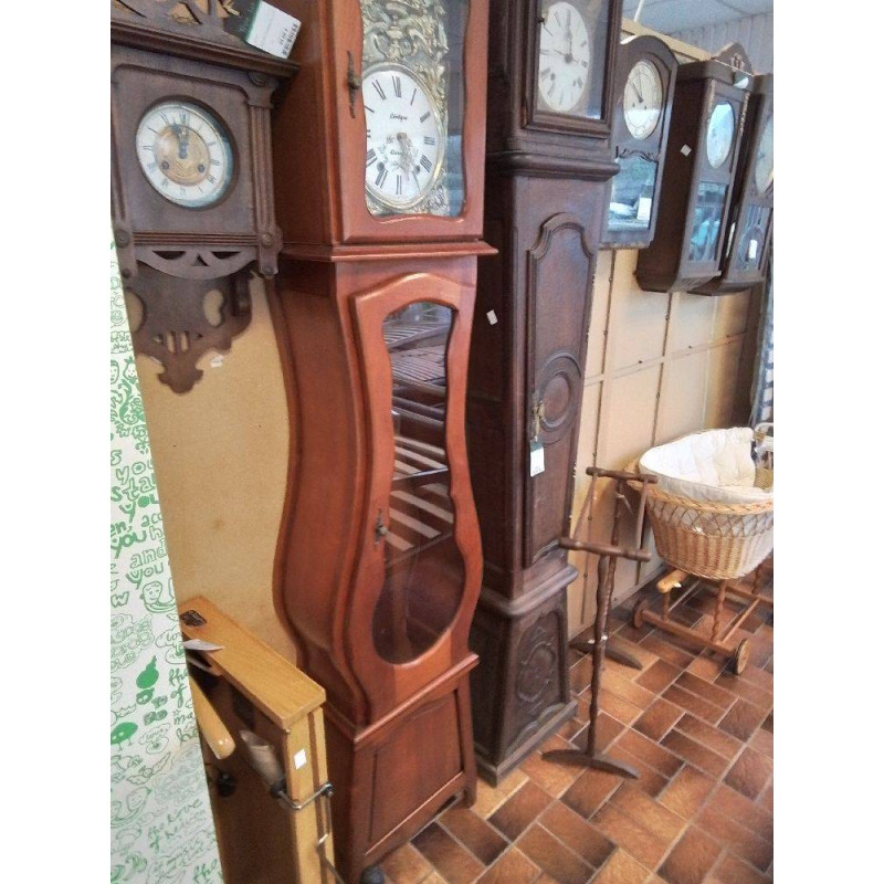 HORLOGE DE PARQUET MERISIER LIMOGES + ACCESSOIRES 