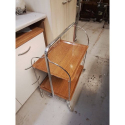 DESSERTE A ROULETTES PLIANTE