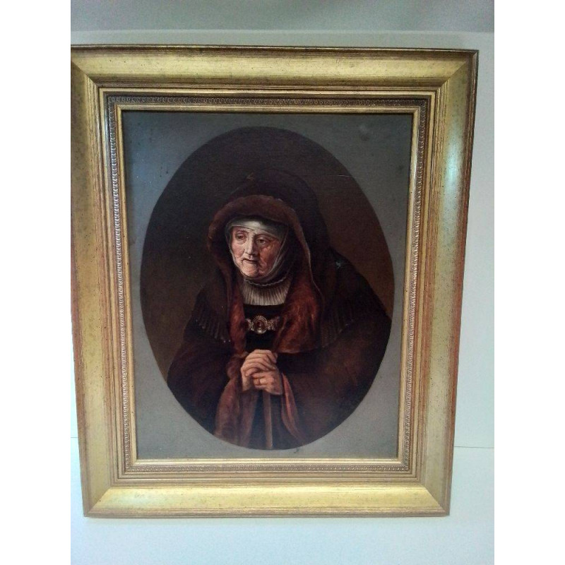 REPRODUCTION REMBRANDT, PORTRAIT DE LA MÈRE DE L\'ARTISTE 1807