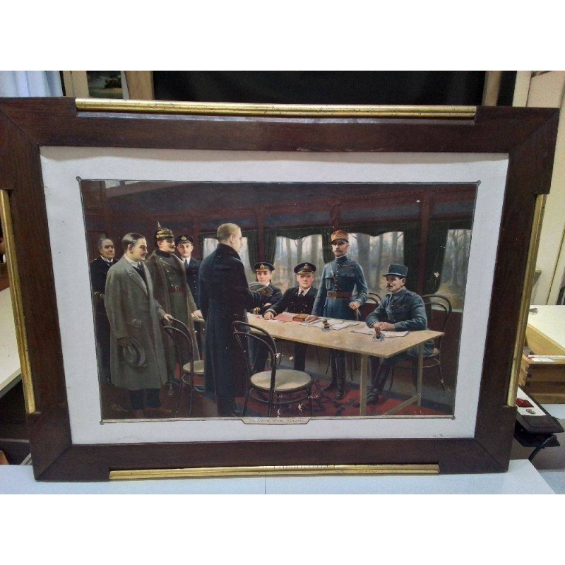 CADRE SIGNATURE DE L\'ARMISTICE DU 11 NOVEMBRE 1918