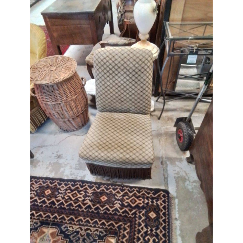 FAUTEUIL ANCIEN BRUN 