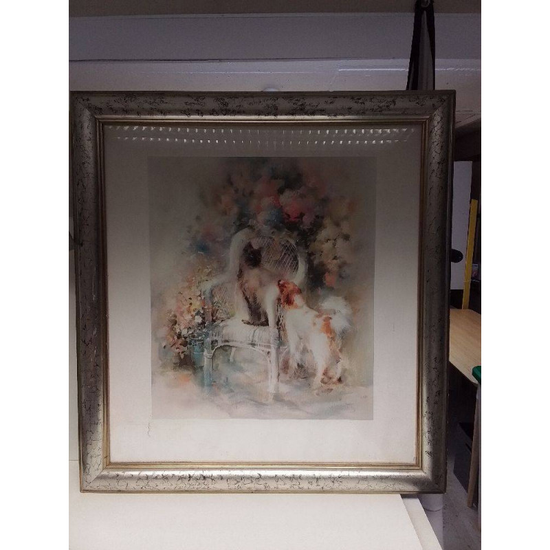 REPRODUCTION CADRE ARGENTÉ 