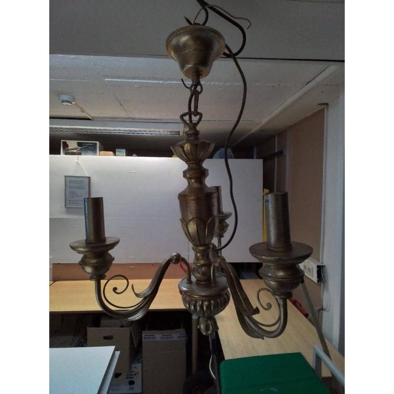 LUSTRE DORE 3 BRANCHES