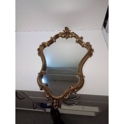 MIROIR BORD DORE SCULPTÉ 
