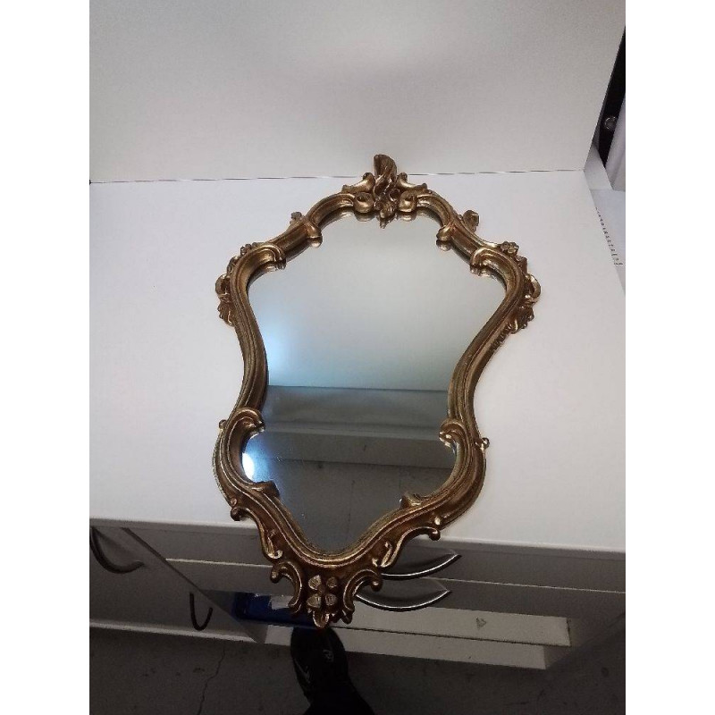 MIROIR BORD DORE SCULPTÉ 