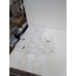 LOT VERRES CRISTAL DE SEVRES