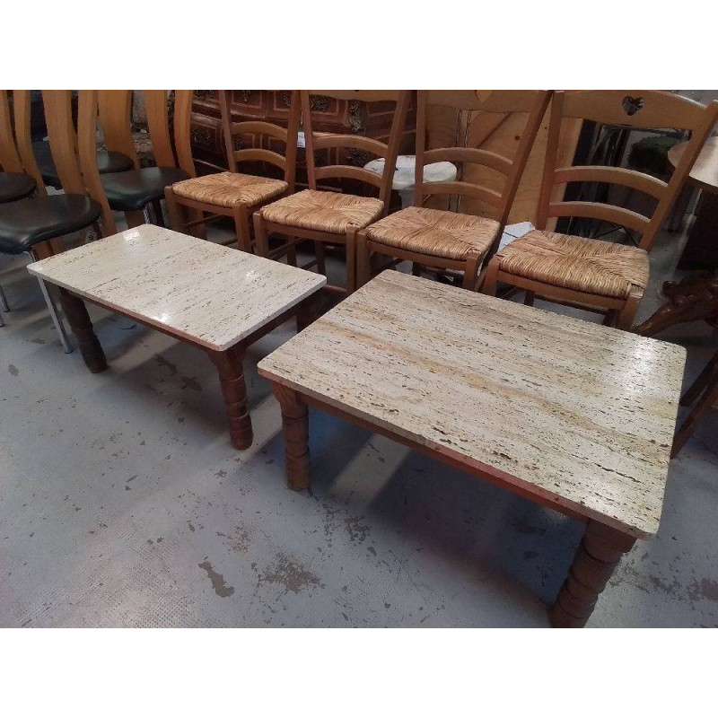 TABLE BASSE TRAVERTIN 