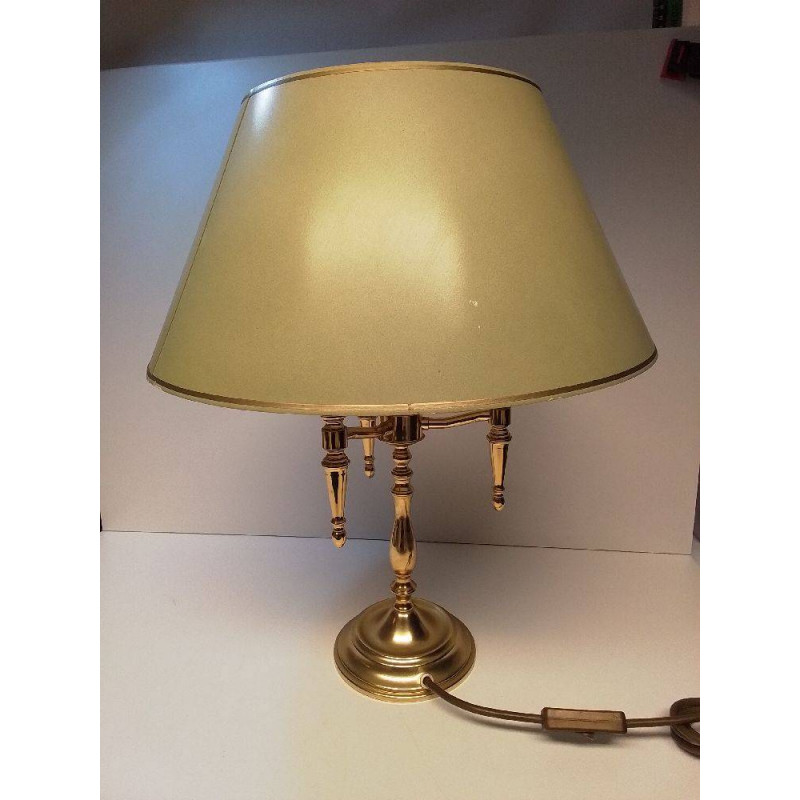 LAMPE A POSER METAL DORÉ 3 FEUX 