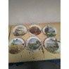 LOT D\'ASSIETTES DE COLLECTION ROYAL WORCESTER PETER BARNETT 