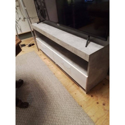 MEUBLE TV MODERNE BICOLORE 