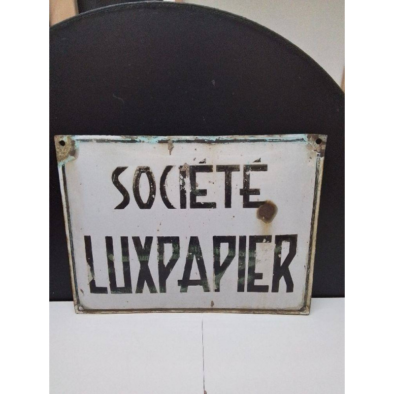 PLAQUE ÉMAILLÉE LUXPAPIER 