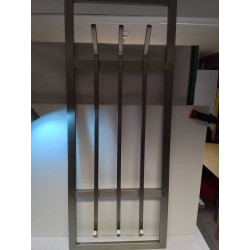 VESTIAIRE MURALE METAL BROSSE 