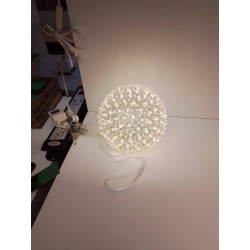 LAMPE BOULE FLEURS