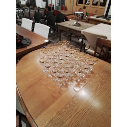 LOT DE VERRES BORD DORE