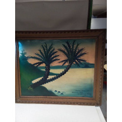 PEINTURE A LA BOUCHE SIGNEE...