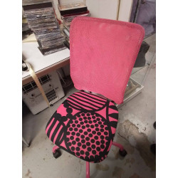 CHAISE DE BUREAU ROSE