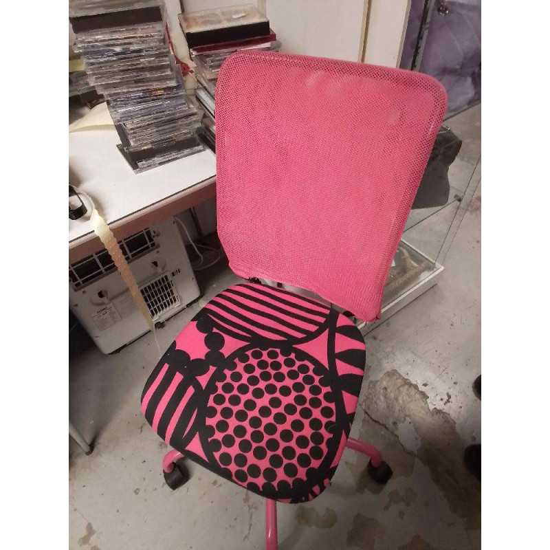 CHAISE DE BUREAU ROSE