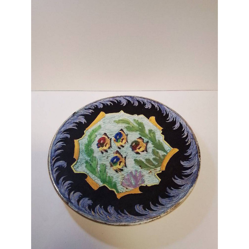 ASSIETTE DÉCORATIVE POISSONS