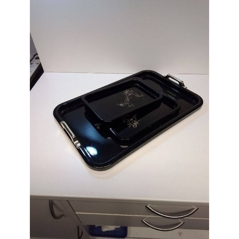 LOT PLATEAUX STYLE ASIATIQUE 