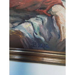 HUILE SUR TOILE ANCIENNE SIGNÉE 