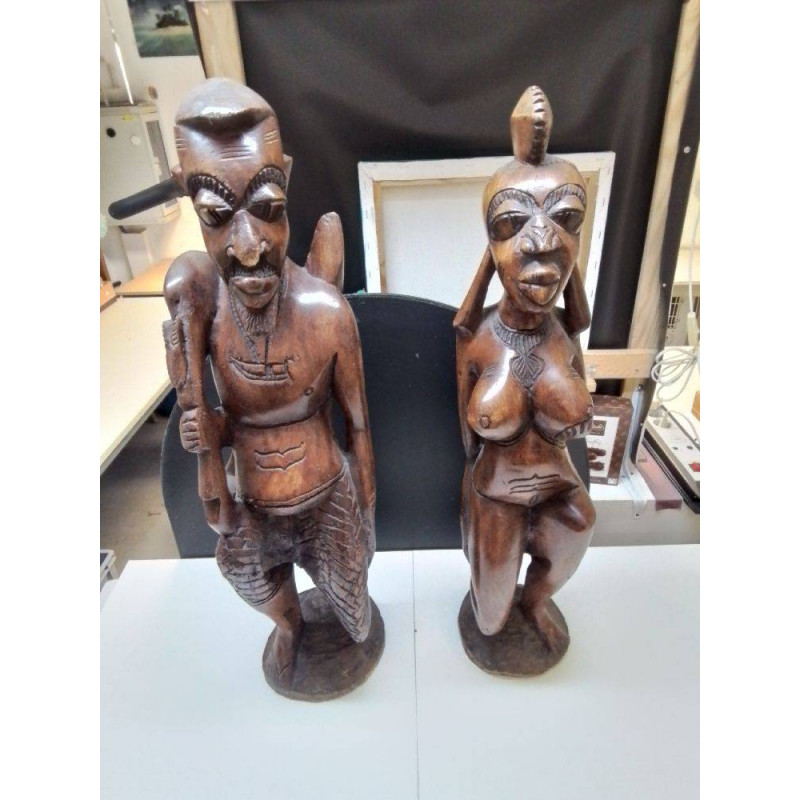 STATUE BOIS AFRICAINE GM