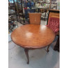 TABLE RONDE STYLE LOUIS XV + ALLONGES